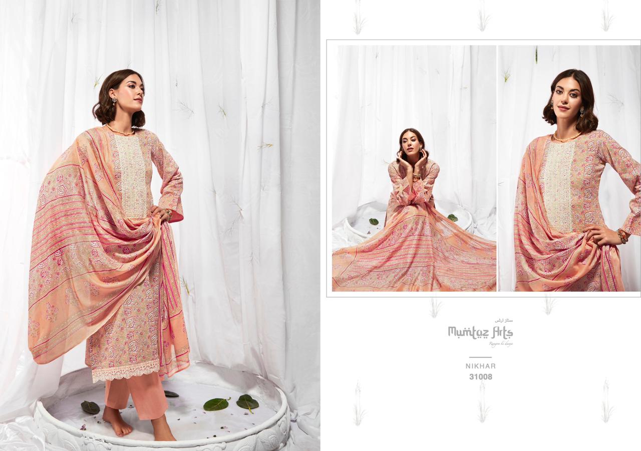 Nikhar By Mumtaz Cotton Dress Material Catalog
